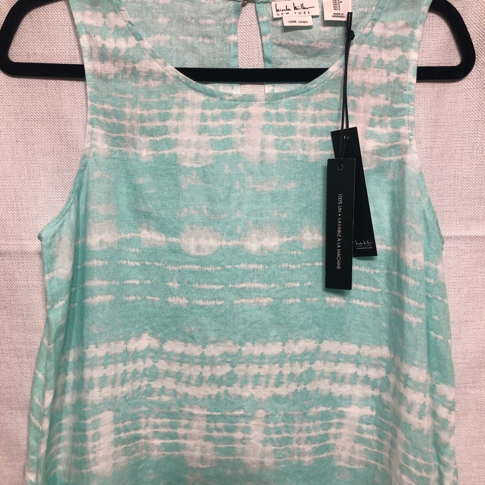 Nicole Miller 100% linen dress size small.
